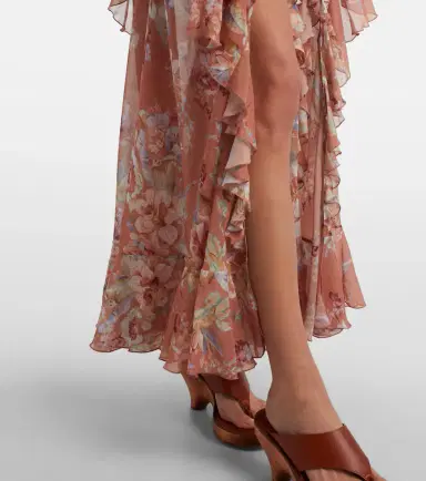 Zimmermann Awaken floral cotton and silk maxi skirt | Thumbnail 5