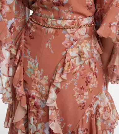 Zimmermann Awaken floral cotton and silk maxi skirt | Thumbnail 6