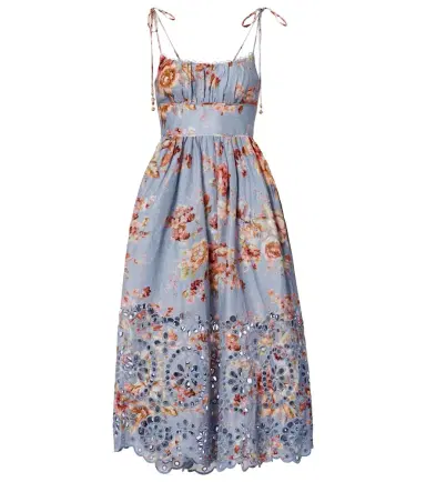 Zimmermann Awaken floral linen midi dress | Thumbnail 1