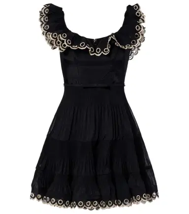 Zimmermann Embroidered ruffled minidress | Thumbnail 1