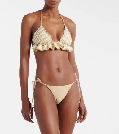 Zimmermann Wanderlust crochet and lamé bikini | Thumbnail 4 Zimmermann Wanderlust crochet and lamé bikini | Thumbnail 4