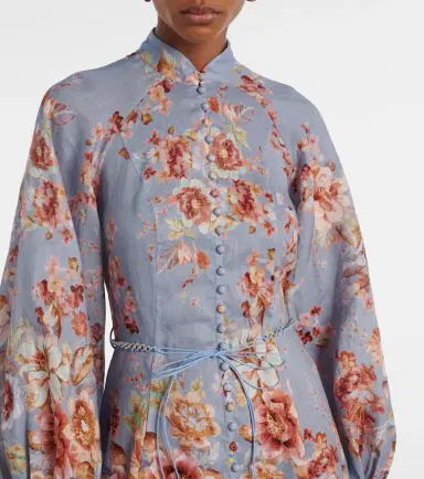 Zimmermann Awaken floral linen midi dress | Thumbnail 2