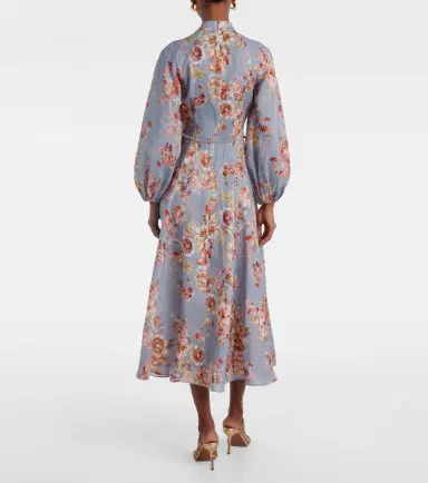 Zimmermann Awaken floral linen midi dress | Thumbnail 5