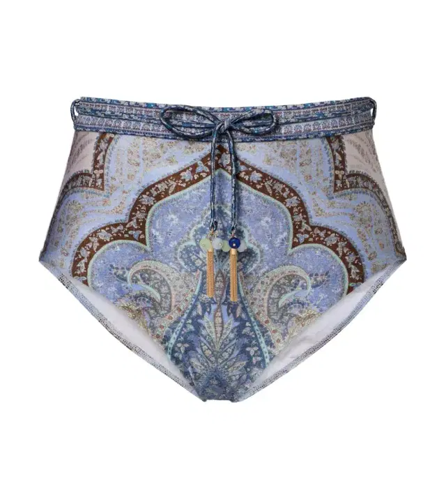 Wanderlust high-rise bikini bottoms