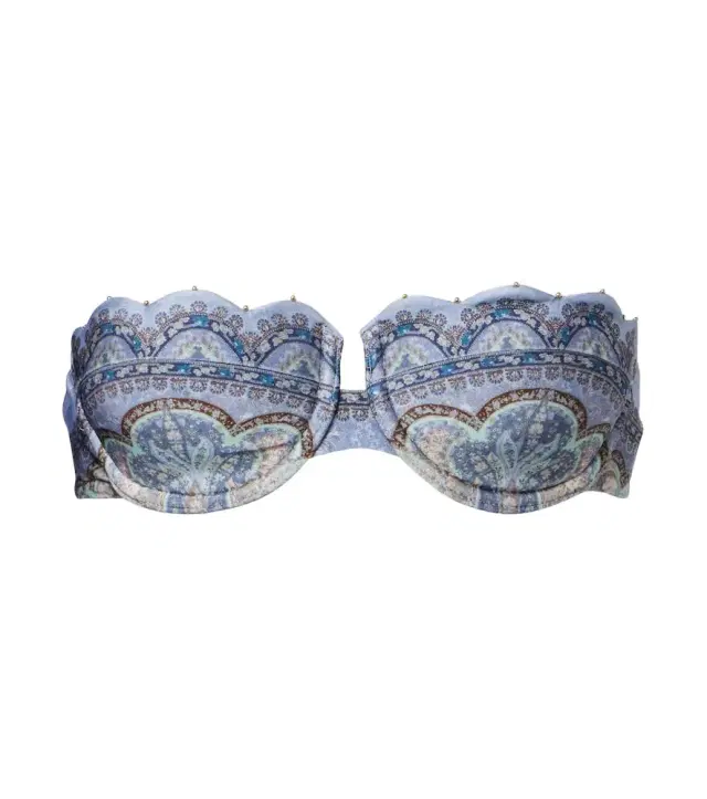 Wanderlust printed bikini top