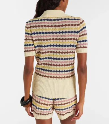 Zimmermann Awaken cotton-blend polo sweater | Thumbnail 2