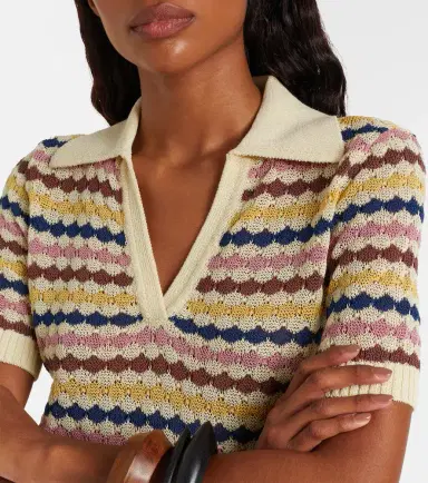 Zimmermann Awaken cotton-blend polo sweater | Thumbnail 4