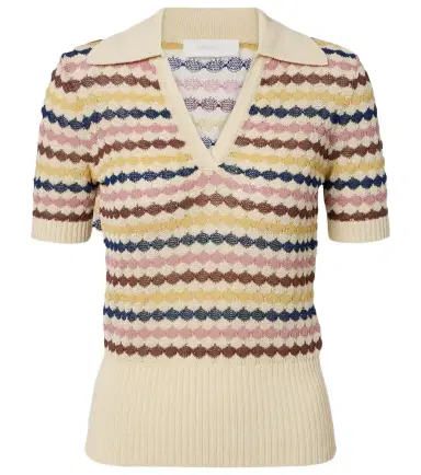 Zimmermann Awaken cotton-blend polo sweater | Thumbnail 1