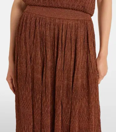 Zimmermann Awaken lamé lace midi skirt | Thumbnail 3