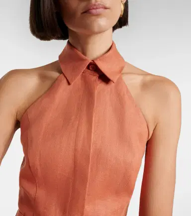 Zimmermann Awaken belted linen romper | Thumbnail 3 Zimmermann Awaken belted linen romper | Thumbnail 3
