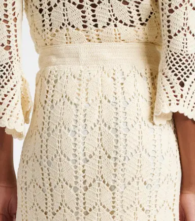 Zimmermann Crochet cotton midi skirt | Thumbnail 2