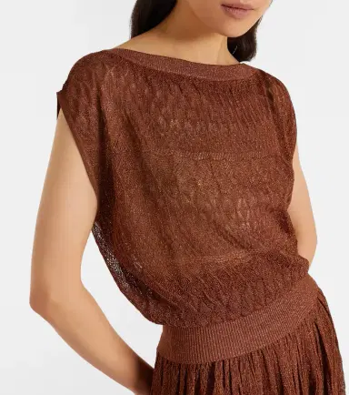 Zimmermann Awaken lamé lace top | Thumbnail 3