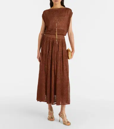 Zimmermann Awaken lamé lace top | Thumbnail 5