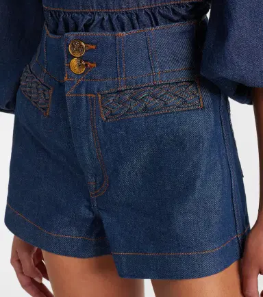 Zimmermann Awaken high-rise denim shorts | Thumbnail 2