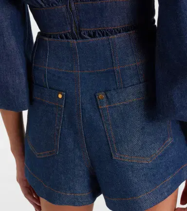 Zimmermann Awaken high-rise denim shorts | Thumbnail 3