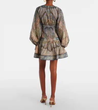 Zimmermann Wanderlust cotton and silk-blend minidress | Thumbnail 2