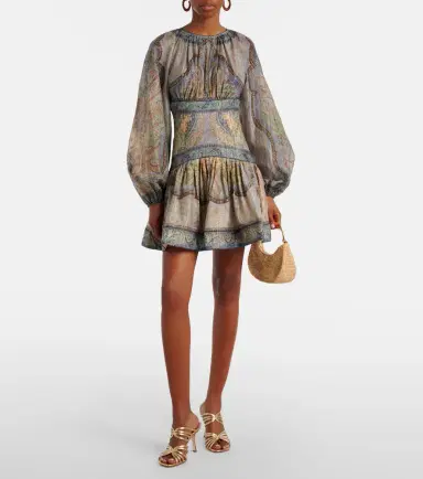 Zimmermann Wanderlust cotton and silk-blend minidress | Thumbnail 3