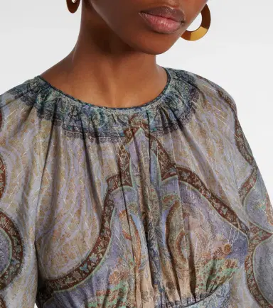 Zimmermann Wanderlust cotton and silk-blend minidress | Thumbnail 4
