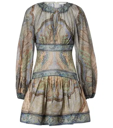 Zimmermann Wanderlust cotton and silk-blend minidress | Thumbnail 1