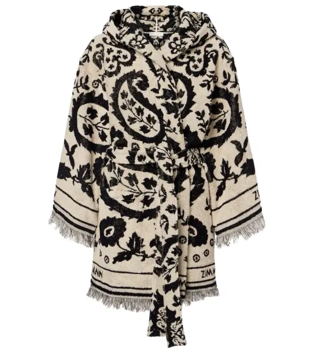 Wanderlust cotton terry wrap robe