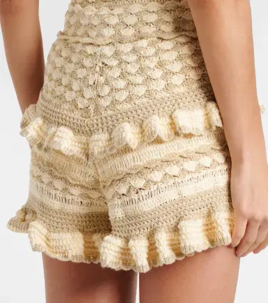 Zimmermann Wanderlust crochet tiered shorts | Thumbnail 4