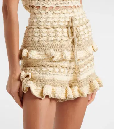 Zimmermann Wanderlust crochet tiered shorts | Thumbnail 5