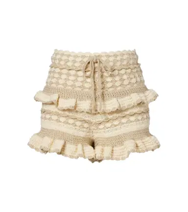 Zimmermann Wanderlust crochet tiered shorts | Thumbnail 1