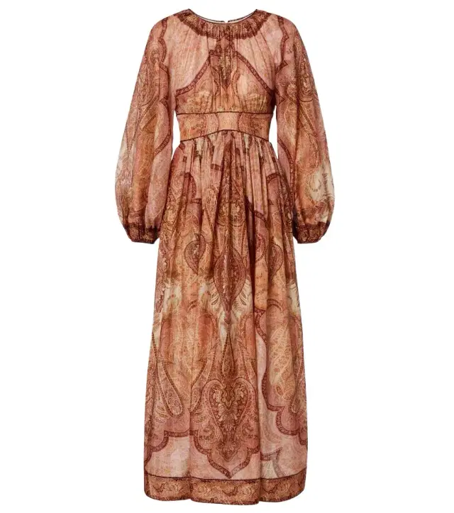 Wanderlust printed midi dress