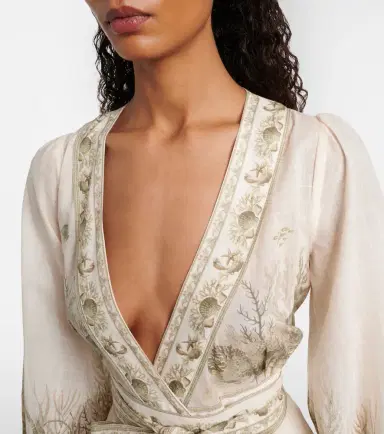 Zimmermann Wanderlust printed cotton wrap dress | Thumbnail 5