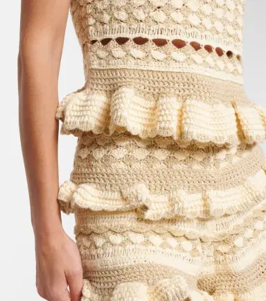 Zimmermann Wanderlust lamé crochet tank top | Thumbnail 3 Zimmermann Wanderlust lamé crochet tank top | Thumbnail 3