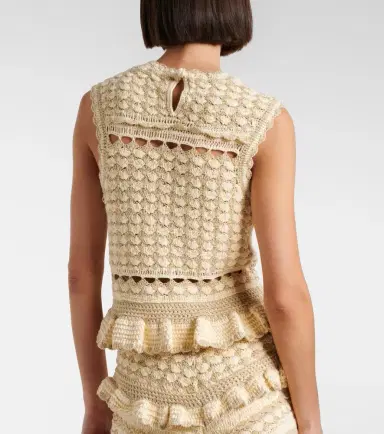 Zimmermann Wanderlust lamé crochet tank top | Thumbnail 4 Zimmermann Wanderlust lamé crochet tank top | Thumbnail 4