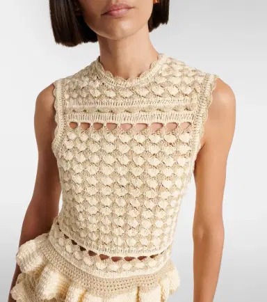 Zimmermann Wanderlust lamé crochet tank top | Thumbnail 5 Zimmermann Wanderlust lamé crochet tank top | Thumbnail 5