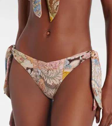 Zimmermann Daylight printed low-rise bikini bottoms | Thumbnail 4 Zimmermann Daylight printed low-rise bikini bottoms | Thumbnail 4