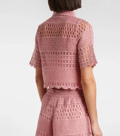 Zimmermann Wanderlust crochet cotton-blend top | Thumbnail 3