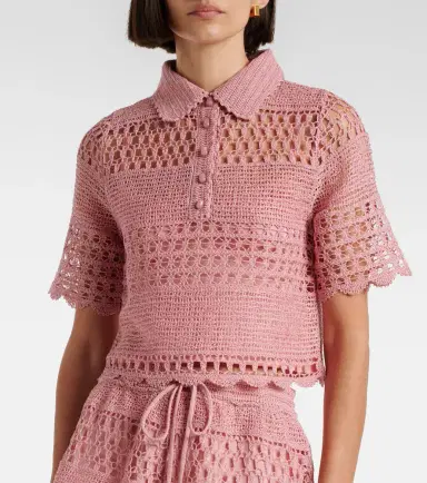 Zimmermann Wanderlust crochet cotton-blend top | Thumbnail 5