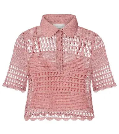 Zimmermann Wanderlust crochet cotton-blend top | Thumbnail 1