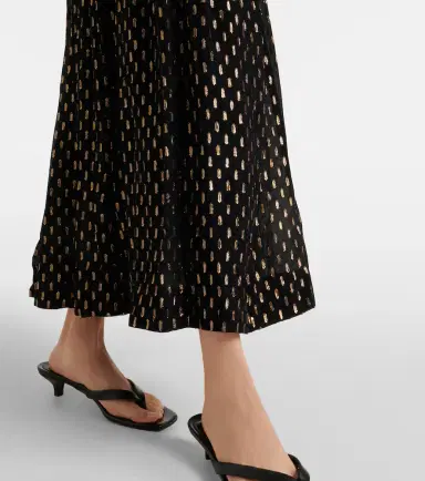 Zimmermann Daylight halterneck lamé midi dress | Thumbnail 4