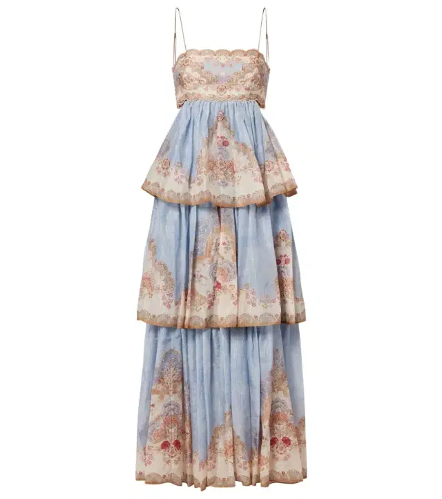 Daylight floral tiered maxi dress