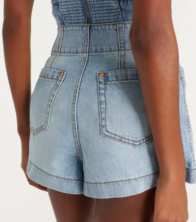 Zimmermann Wanderlust denim shorts | Thumbnail 3 Zimmermann Wanderlust denim shorts | Thumbnail 3