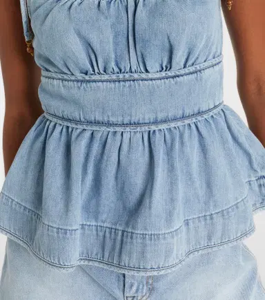 Zimmermann Wanderlust denim top | Thumbnail 2 Zimmermann Wanderlust denim top | Thumbnail 2