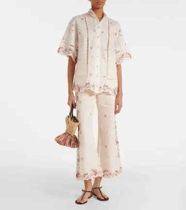 Zimmermann Patience floral linen flared pants | Thumbnail 4 Zimmermann Patience floral linen flared pants | Thumbnail 4