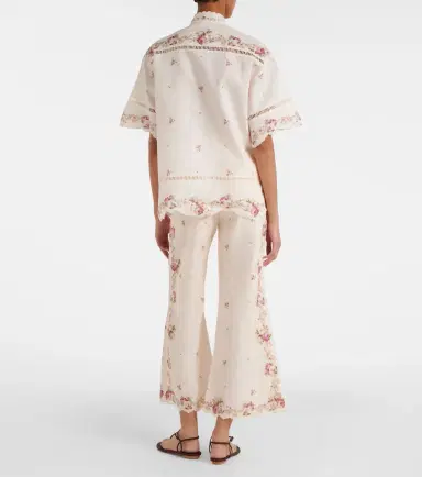 Zimmermann Patience floral linen flared pants | Thumbnail 5 Zimmermann Patience floral linen flared pants | Thumbnail 5