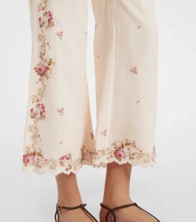 Zimmermann Patience floral linen flared pants | Thumbnail 6 Zimmermann Patience floral linen flared pants | Thumbnail 6