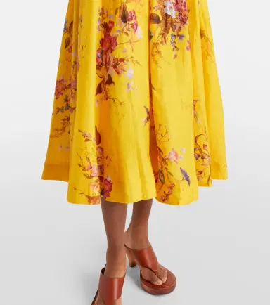 Zimmermann Patience floral cutout linen midi dress | Thumbnail 4 Zimmermann Patience floral cutout linen midi dress | Thumbnail 4