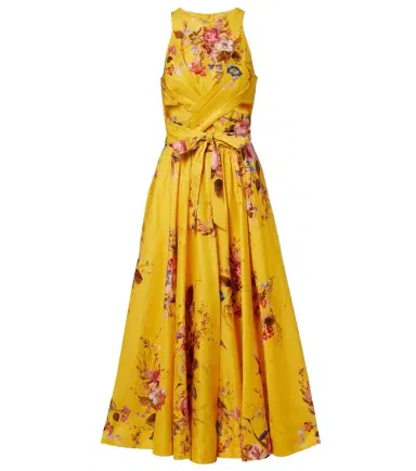 Zimmermann Patience floral cutout linen midi dress | Thumbnail 1 Zimmermann Patience floral cutout linen midi dress | Thumbnail 1