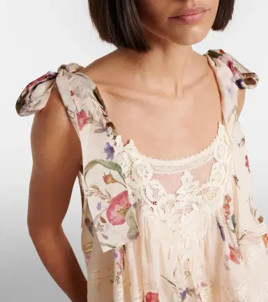 Zimmermann Patience floral cotton and silk top | Thumbnail 3