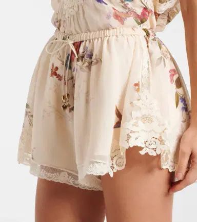 Zimmermann Patience floral cotton and silk shorts | Thumbnail 3 Zimmermann Patience floral cotton and silk shorts | Thumbnail 3