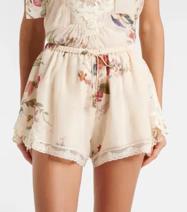 Zimmermann Patience floral cotton and silk shorts | Thumbnail 4 Zimmermann Patience floral cotton and silk shorts | Thumbnail 4