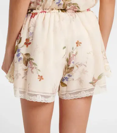 Zimmermann Patience floral cotton and silk shorts | Thumbnail 5 Zimmermann Patience floral cotton and silk shorts | Thumbnail 5
