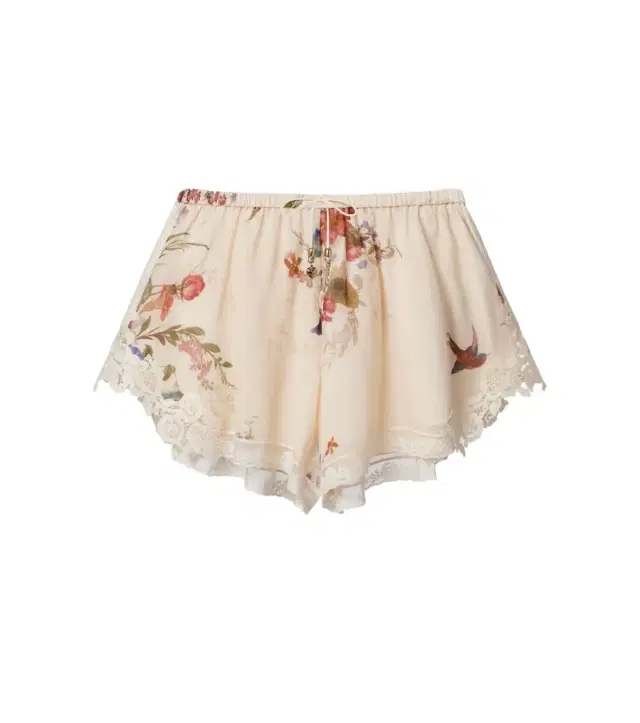 Patience floral cotton and silk shorts